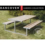 Picknicktisch, 1,85x1,8x0,75m, Holz - Dancover