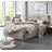 100 x 200 cm Bonnell-Federkernmatratze | H3 | mit LED-Beleuchtung Strukturstoff dunkelbeige