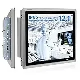 NORQIN 12,1-Zoll Lüftungsloser Industrie-Embedded-Panel-PC,10-Punkt-Kapazitiver Touchscreen,Industrie-Touchscreen-Panel-Computer,IP65-All-in-One-Computer,Windows 10 Pro(i5-1235U,8GB RAM 128GB SSD)