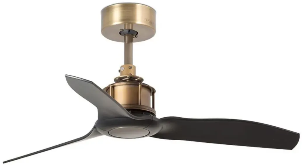 Energiespar Deckenventilator Just Fan XS Messing / Schwarz