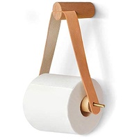 Toilettenpapierhalter Holz Ohne Bohren, Nordic Kreative Rollenhalter Badezimmer Retro Klopapierhalter