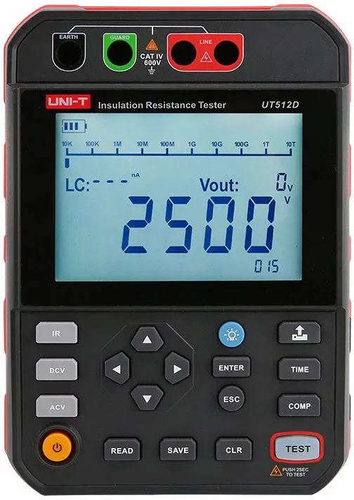 UNI-T UT512D Insulation Resistance Tester (2.5 kV)