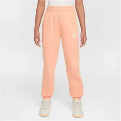 NIKE Sportswear Club Fleece Oversized Jogginghose Mädchen 844 - apricot agate/apricot agate/white XL (156-166 cm)