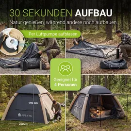Juskys EasyFlow L Dunkelgrau/Khaki