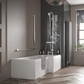 hak Handelsagentur Koch Solarna Badewanne mit Tür 170 x 85 cm (170 x 85/70 cm) rechts