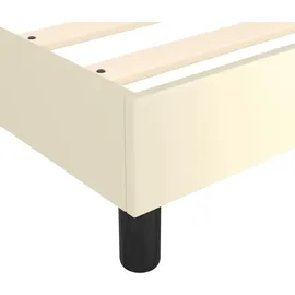 vidaXL Boxspringbett 120 x 200 cm Creme
