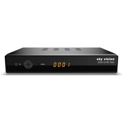 Sky Vision 2250 S-HD Twin HDTV - Receiver - schwarz SAT-Receiver schwarz