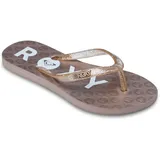 Roxy "Rg Viva Sparkle", Jungen, Gr. 13(30), weiß, gold, Obermaterial: 98% Synthetik Tr/ 2% Metall, Futter: 100% Synthetik, Laufsohle: 100% Schwammgummi., Schuhe Sandale