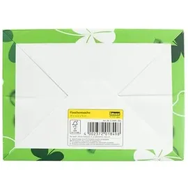IDENA Geschenktüte für Flaschen 12,5 x 35,5 cm Grün