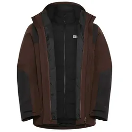 Jack Wolfskin Jasper 3in1 Jacke - Hot Choc - XL