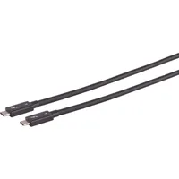 ShiverPeaks S/CONN maximum connectivity USB-C Verbindungskabel, Typ-C Stecker auf Typ-C Stecker, TB4, UltraFlex (1 m), USB Kabel