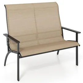 Costway Gartenbank 120 x 81 x 106 cm Braun