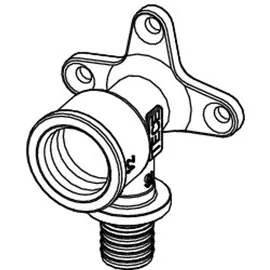 TECE flex Wandscheibe 20x1/2" Messing, 768520, 768520