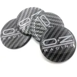 SANSHAOS Radnabenabdeckung Aufkleber Logo Radnabenkappen Zentralabdeckung Abzeichen für OZ Racing 55 MM 62 MM, Nabendeckel Staubdicht Wasserdicht, 4 Stück,62mm