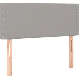 vidaXL Boxspringbett mit Matratze Hellgrau 100x200 cm Stoff - Grau