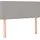 vidaXL Boxspringbett mit Matratze Hellgrau 100x200 cm Stoff - Grau