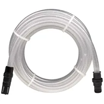 vidaXL Saugschlauch mit PVC-Anschlüssen Transparent 1" 10 m PVC,