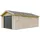 TIMBELA Garage Premium M992B 378 cm x 648 cm x 269 cm Natur