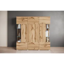 OTTO home Highboard 135 x 134 x 39,5 cm Beige / Braun
