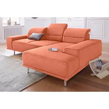 sit&more Ecksofa SIT & MORE "Mariola L-Form", orange (terrakotta), B:269cm H:93cm T:174cm, Struktur (100% Polyester);Luxus-Microfaser ALTARA NUBUCK (100% Polyester);Luxus-Microfaser (100% Polyester), Sofas, Ecksofa, mit Recamiere und Federkern, inklusive
