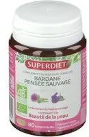 SUPERDIET Bardane Pensée sauvage Bio Beauté de la peau Comprimé(S) 80 pc(s)