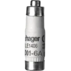 Hager LE1406 Sicherung D01 E14 6A 400V gG mit Melder