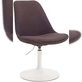 CLP Esszimmerstuhl Maverick Polyester braun/weiß