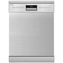 Exquisit GSP9614-030B Geschirrspüler (freistehend, 600 mm breit, Inox)