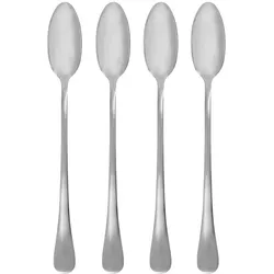 House Doctor - Brush Löffel, lang, silber-finish (4er-Set)