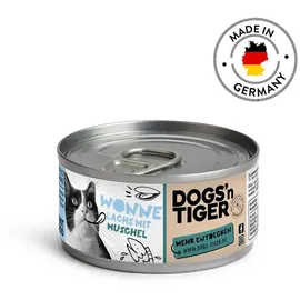 Dogs'n Tiger Katze 12 x 70g Dogs'n Tiger Wonne Cat Filet 24 70 g - Lachs mit Muschel