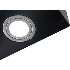 Respekta Dunstabzugshaube Schräghaube 60 cm Schwarz mit Filter Respekta