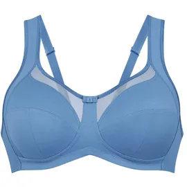 Anita Entlastungs-BH Damen, Gr. 100, Cup C, blau (mittelblau), 85% Polyamid, 15% Elasthan, BHs Entlastungs-BH,