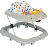 Lauflernwagen Höhenverstellbarer Baby Gehfrei Lauflernwagen mit Spielcenter (Grau)