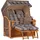 Mr. Deko Seeblick Teak PE grey Dessin 522