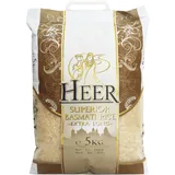 Heer 5kg Superior Basmati Reis Extra Langkorn Duftreis Indisch Long Grain Rice