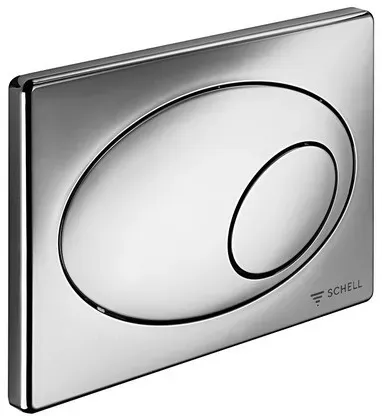 Schell WC-Betätigungsplatte weiß 2-Mengen Spülung ovale Betätigung 032631299