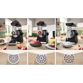 Bosch MultiPower Series 6 MFWS682B, 3,5kg/Min., Zitruspresse, Raspel, Wurststopfer«, 500 W, Schwarz
