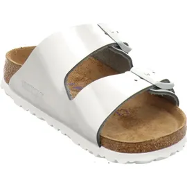 Birkenstock Arizona Weichbettung Naturleder schmal metallic silver 41