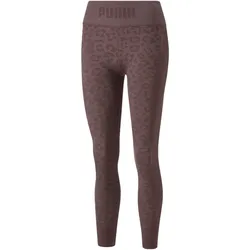 PUMA Formknit Seamless High-Waist 7/8 Training Leggings Damen dusty plum/leopard print S