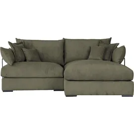 Home Affaire Eckcouch Cord 4-Sitzer Khaki