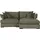 Home Affaire Eckcouch Cord 4-Sitzer Khaki