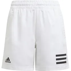 ADIDAS adidas Kinder Club Tennis 3-Streifen Shorts, WHITE/BLACK, 128