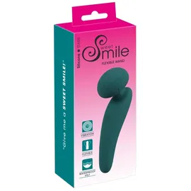 Sweet Smile „Flexible „Wand mit 10 Vibrationsmodi, grün