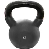 Sporttrend 24® Kettlebell 2kg, 4kg, 6kg, 8kg, 10kg, 12kg, 14kg, 16kg, 18kg, 20kg, 22kg, 24kg, 26kg, 28kg, 30kg in schwarz | Kugelhantel Hantel Schwunghantel Gusseisen (4KG, schwarz)