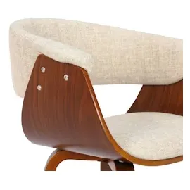 CLP 2er Set Stühle Bruce mit Stoffbezug I Esszimmerstuhl mit Rückenlehne I Sessel Mit Polsterung und Holzgestell Bis 150 kg belastbar