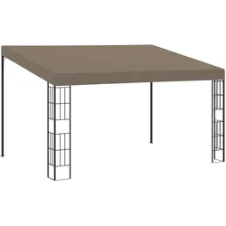 vidaXL Wand-Pavillon 4x3 m Taupe Stoff