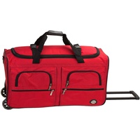 Rockland Reisetasche mit Rollen, rot, Einheitsgröße, Reisetasche mit Rollen