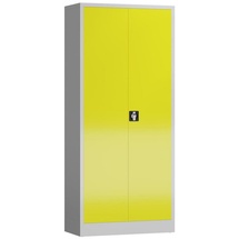 Classix Stahlschrank X-530336 zinkgelb, lichtgrau 80,0 x 38,0 x 180,0 cm, aufgebaut