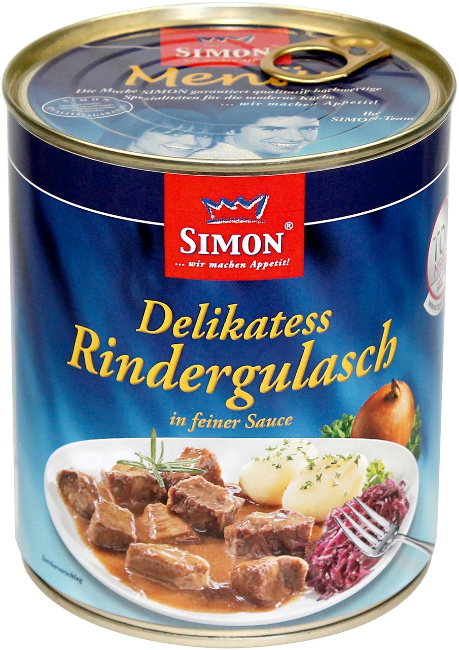 Simon Delikatess Rindergulasch in feiner Sauce Rind (800 g)