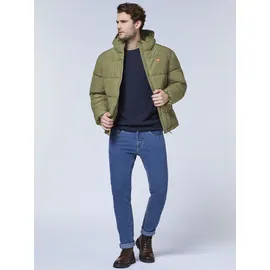 Polo Sylt Jacke dunkelgrün / hellorange XL